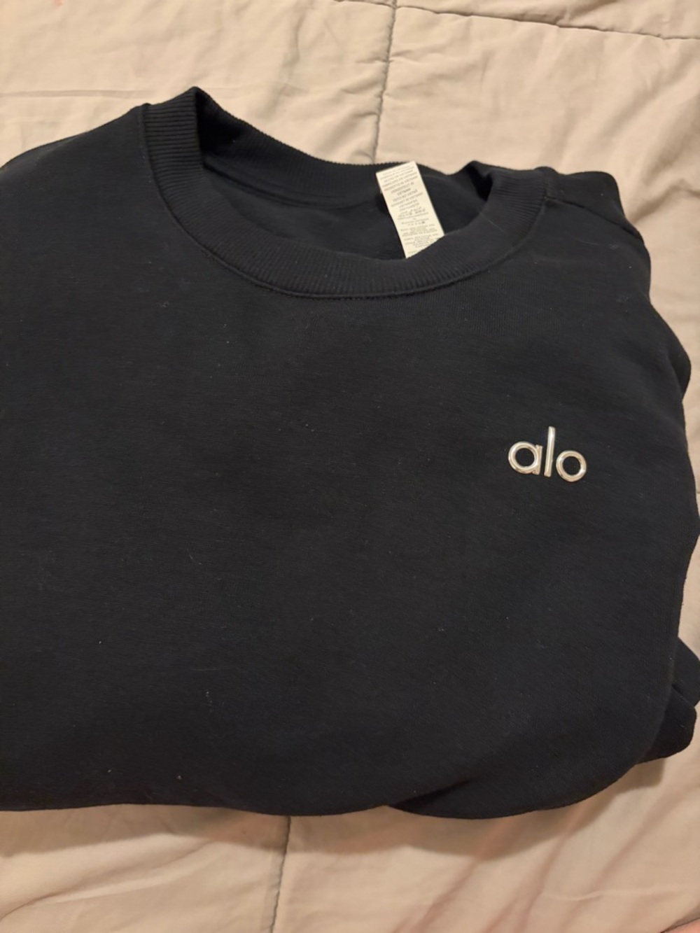 Alo Black Crewneck Sweatshirt